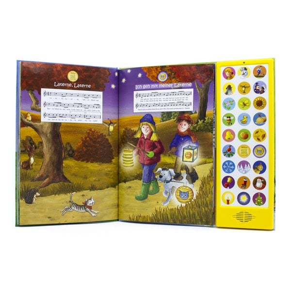 Produktbild: 27-Button-Soundbuch, Die Sch&ouml;nsten Kinderlieder, Mit 27 Liedern durch das Jahr