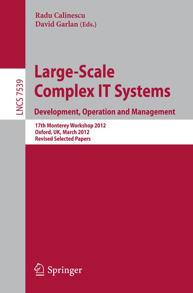 Produktbild: Large-Scale Complex IT Systems. Development, Operation and Management