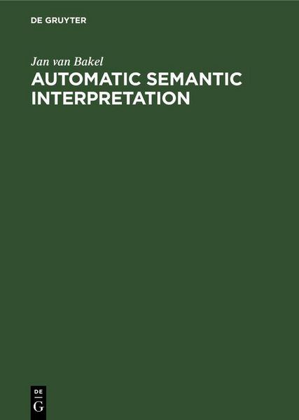 Produktbild: Automatic Semantic Interpretation