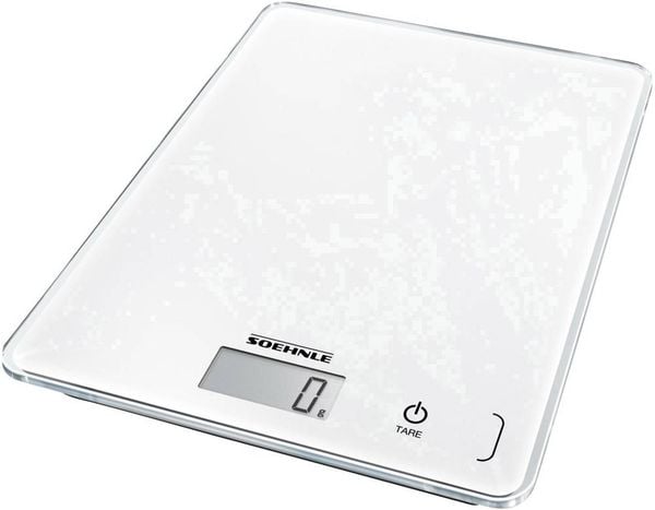 Soehnle KWD Page Compact 300 Küchenwaage digital mit Wandbefestigung Wägebereich (max.)=5 kg Weiß 200 x 150 x 13