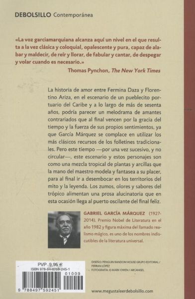 Produktbild: El amor en los tiempos del c&oacute;lera