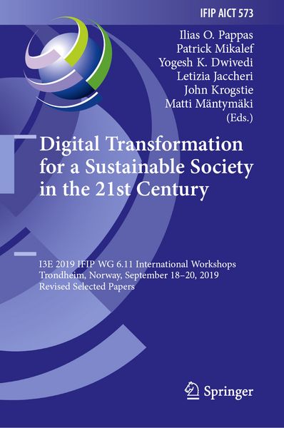 Produktbild: Digital Transformation for a Sustainable Society in the 21st Century