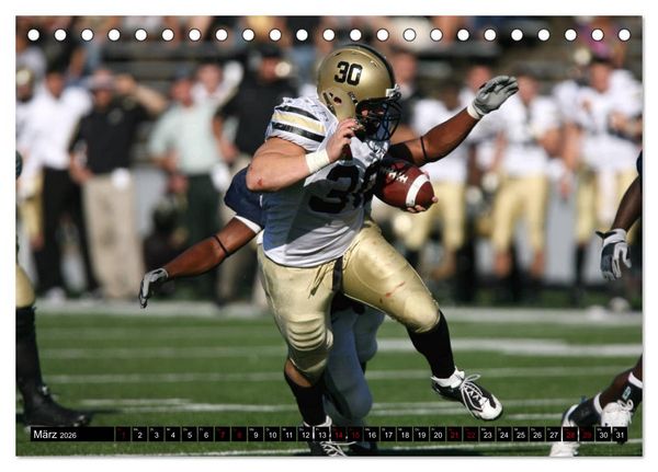 Produktbild: American Football - Athleten (Tischkalender 2026 DIN A5 quer), CALVENDO Monatskalender