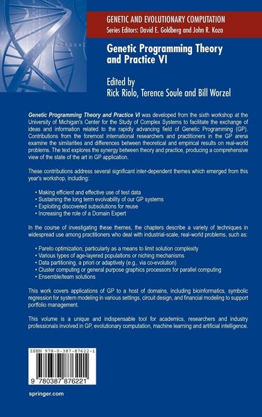 Produktbild: Genetic Programming Theory and Practice VI