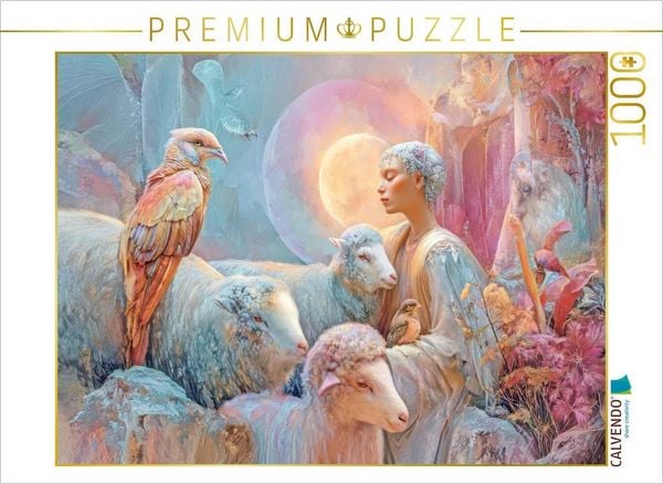 CALVENDO Puzzle Traumhafte Welt in Balance mit Mensch und Tier | 1000 Teile Lege-Größe 64x48cm Foto-Puzzle für glückliche Stunden