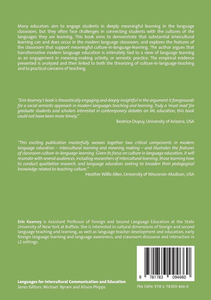 Produktbild: Intercultural Learning in Modern Language Education