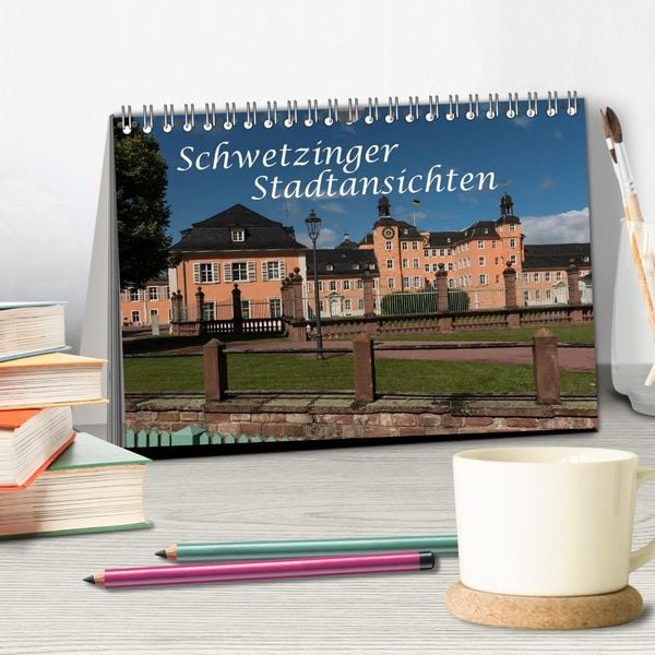 Produktbild: Schwetzinger Stadtansichten (Tischkalender 2026 DIN A5 quer), CALVENDO Monatskalender