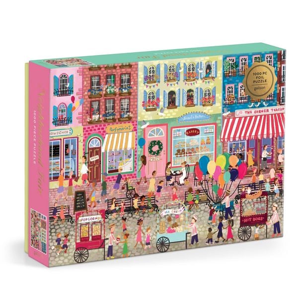 Joy Laforme Neighborhood Fair 1000 Piece Foil Puzzle