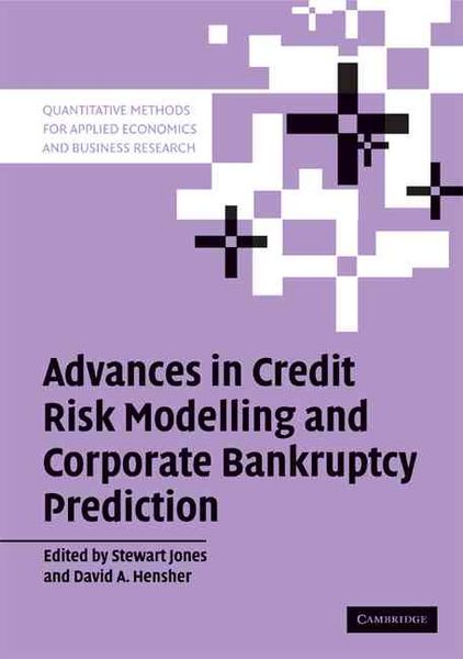 Produktbild: Advances in Credit Risk Modelling and Corporate Bankruptcy Prediction
