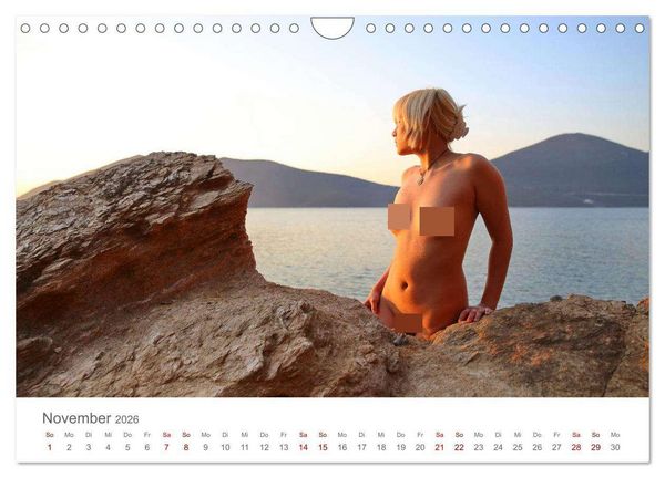 Produktbild: Akt und Meer (Wandkalender 2026 DIN A4 quer), CALVENDO Monatskalender