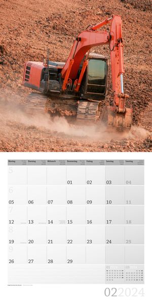Baumaschinen Kalender 2024 - Kalender bei  bestellen