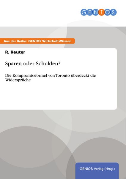 Produktbild: Sparen oder Schulden?