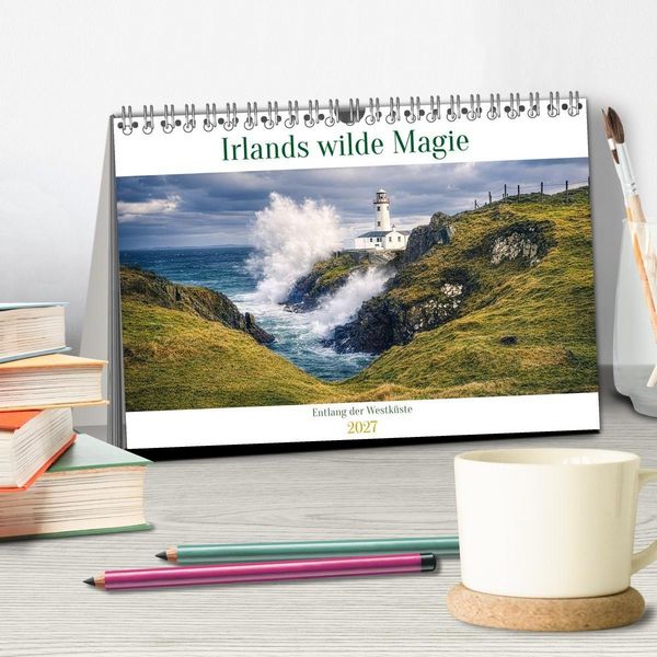 Produktbild: Irlands wilde Magie &ndash; Entlang der Westk&uuml;ste (Tischkalender 2027 DIN A5 quer), CALVENDO Monatskalender