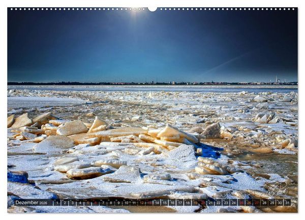 Produktbild: Friesland - Nordseebad Dangast / CH-Version (hochwertiger Premium Wandkalender 2026 DIN A2 quer), Kunstdruck in Hochglanz