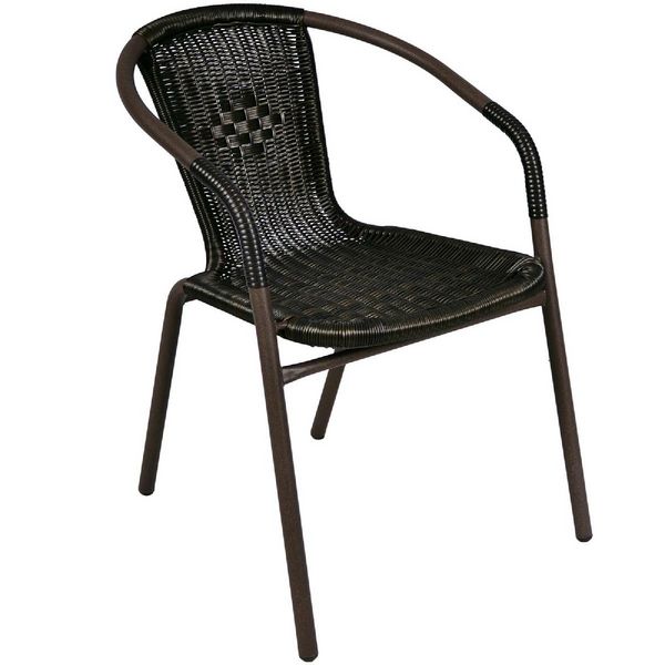 Produktbild: 3-tlg. Bistroset Balkon Stuhl Tisch Set Braun