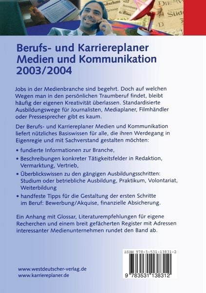 Produktbild: Berufs- und Karriereplaner Medien und Kommunikation 2003/2004