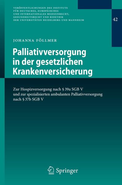 Produktbild: Palliativversorgung in der gesetzlichen Krankenversicherung