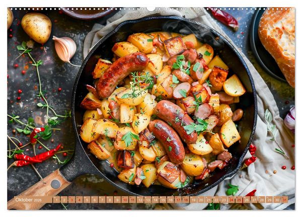 Produktbild: Alles Kartoffel oder was?! - Gerichte aus der Kartoffelwelt (Wandkalender 2026 DIN A2 quer), CALVENDO Monatskalender