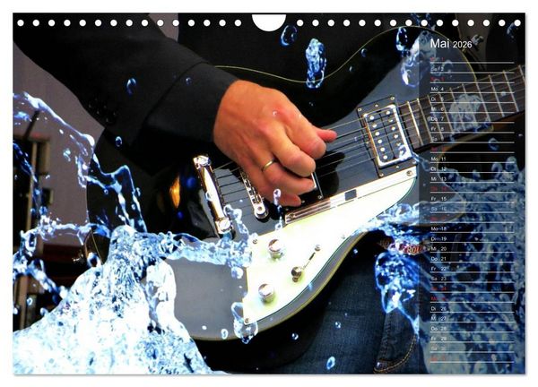 Produktbild: Rockgitarren Power (Wandkalender 2026 DIN A4 quer), CALVENDO Monatskalender