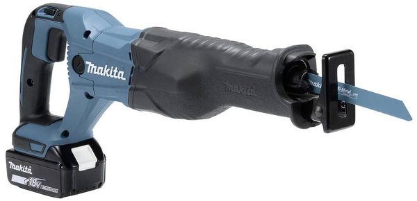 Produktbild: Makita DJR186RT Akku-S&auml;bels&auml;ge DJR186RT inkl. Akku, inkl. Ladeger&auml;t, inkl. Koffer 18 V 5 Ah