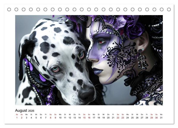 Produktbild: Dalmatinergirls (Tischkalender 2026 DIN A5 quer), CALVENDO Monatskalender