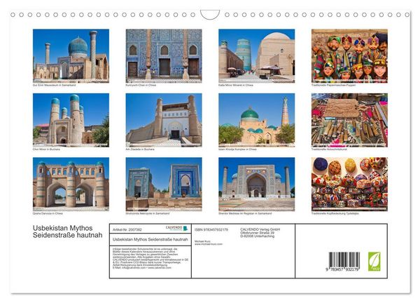 Produktbild: Usbekistan Mythos Seidenstra&szlig;e hautnah (Wandkalender 2026 DIN A3 quer), CALVENDO Monatskalender