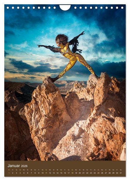 Produktbild: Bodypainting Adventures - Farbe auf nackter Haut (Wandkalender 2026 DIN A4 hoch), CALVENDO Monatskalender