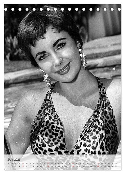 Produktbild: Elizabeth Taylor (Tischkalender 2026 DIN A5 hoch), CALVENDO Monatskalender
