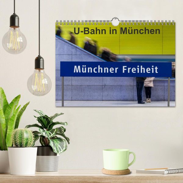 Produktbild: U-Bahn in M&uuml;nchen (Wandkalender 2026 DIN A4 quer), CALVENDO Monatskalender