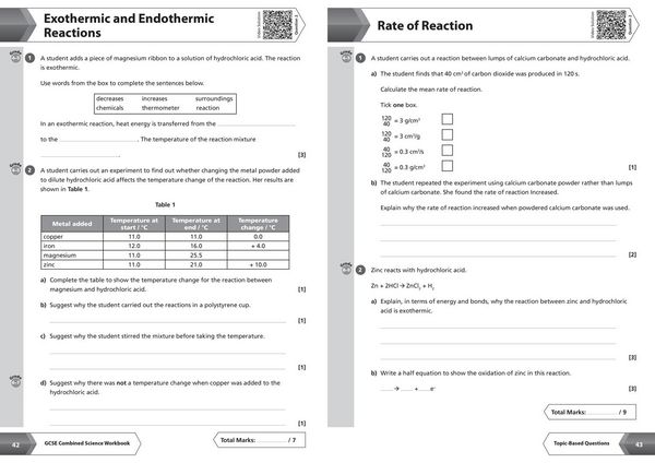 Produktbild: AQA GCSE 9-1 Combined Science Higher Workbook