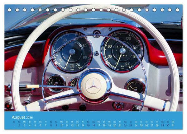 Produktbild: Mercedes Classics (Tischkalender 2026 DIN A5 quer), CALVENDO Monatskalender