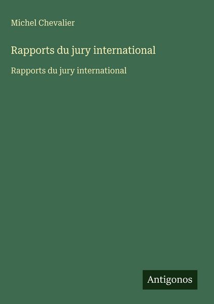 Produktbild: Rapports du jury international