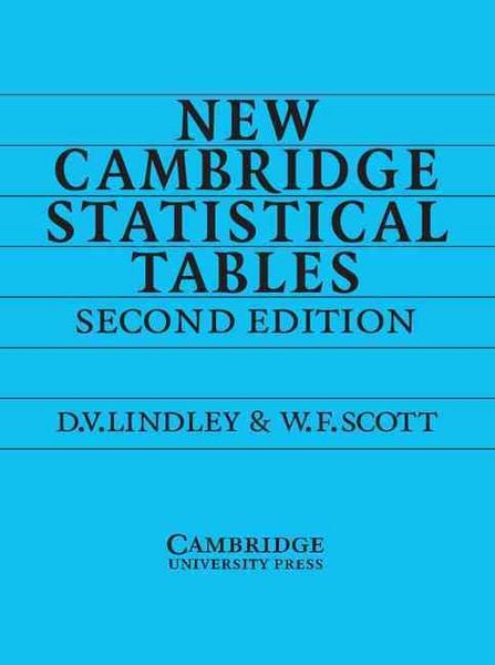Produktbild: New Camb Statistical Tables 2ed
