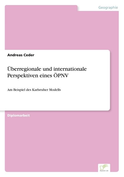 Produktbild: &Uuml;berregionale und internationale Perspektiven eines &Ouml;PNV