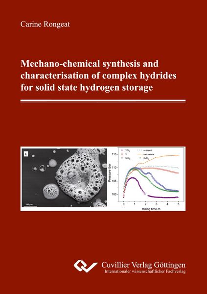 Produktbild: Mechano-chemical synthesis and characterisation of complex hydrides for solid state hydrogen storage
