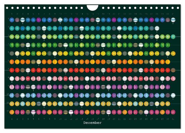 Produktbild: Perlenkalender (Wandkalender 2027 DIN A4 quer), CALVENDO Monatskalender