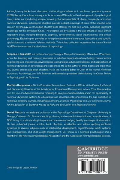 Produktbild: Chaos and Complexity in Psychology