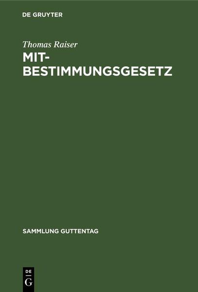 Produktbild: Mitbestimmungsgesetz