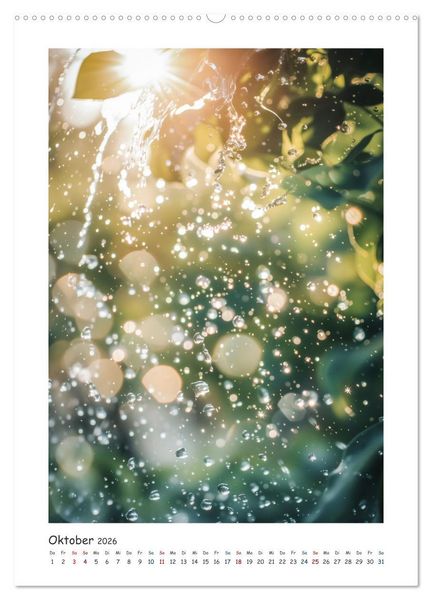 Produktbild: Die Bedeutung von Wasser (Wandkalender 2026 DIN A2 hoch), CALVENDO Monatskalender