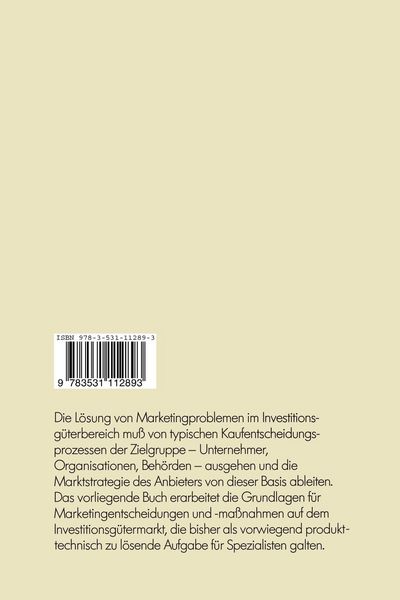 Produktbild: Investitionsg&uuml;ter-Marketing