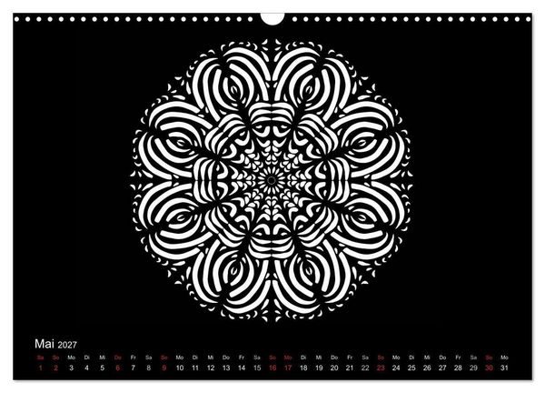 Produktbild: Entspannung und Ruhe durch Mandalas (Wandkalender 2027 DIN A3 quer), CALVENDO Monatskalender