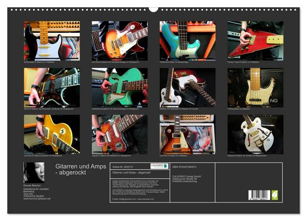 Produktbild: Gitarren und Amps - abgerockt (Wandkalender 2026 DIN A2 quer), CALVENDO Monatskalender