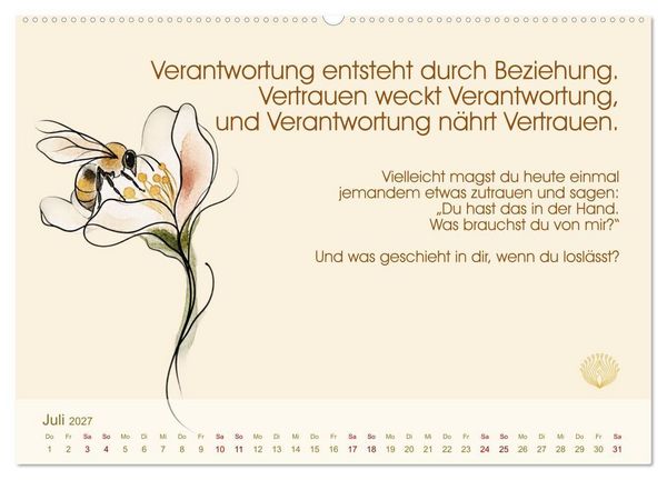 Produktbild: Arbeit ist Beziehung (Wandkalender 2027 DIN A2 quer), CALVENDO Monatskalender