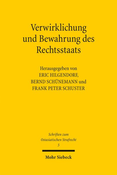 Produktbild: Verwirklichung und Bewahrung des Rechtsstaats