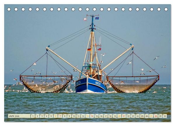 Produktbild: Maritime Augenblicke - Fischkutter (Tischkalender 2026 DIN A5 quer), CALVENDO Monatskalender