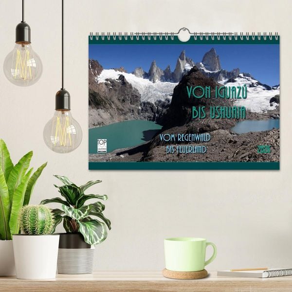 Produktbild: Von Iguaz&uacute; bis Ushuaia - vom Regenwald bis Feuerland (Wandkalender 2026 DIN A4 quer), CALVENDO Monatskalender