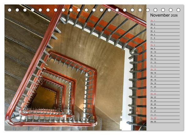 Produktbild: Faszination Treppen (Tischkalender 2026 DIN A5 quer), CALVENDO Monatskalender