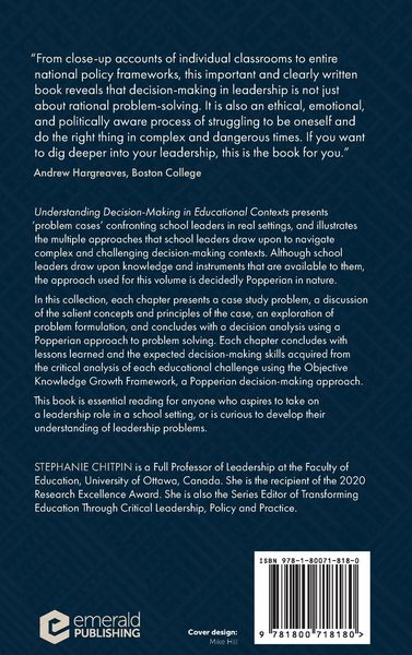 Produktbild: Understanding Decision-Making in Educational Contexts