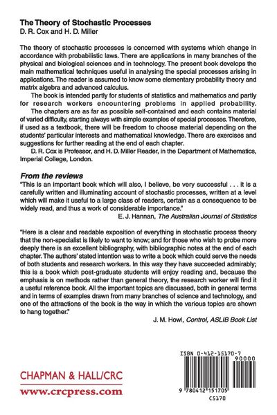Produktbild: The Theory of Stochastic Processes