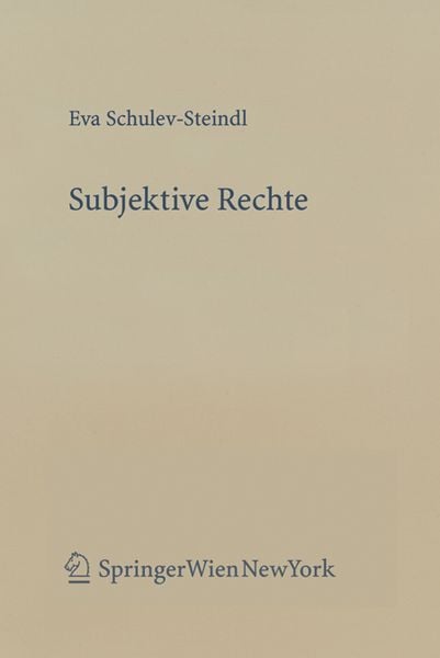 Produktbild: Subjektive Rechte